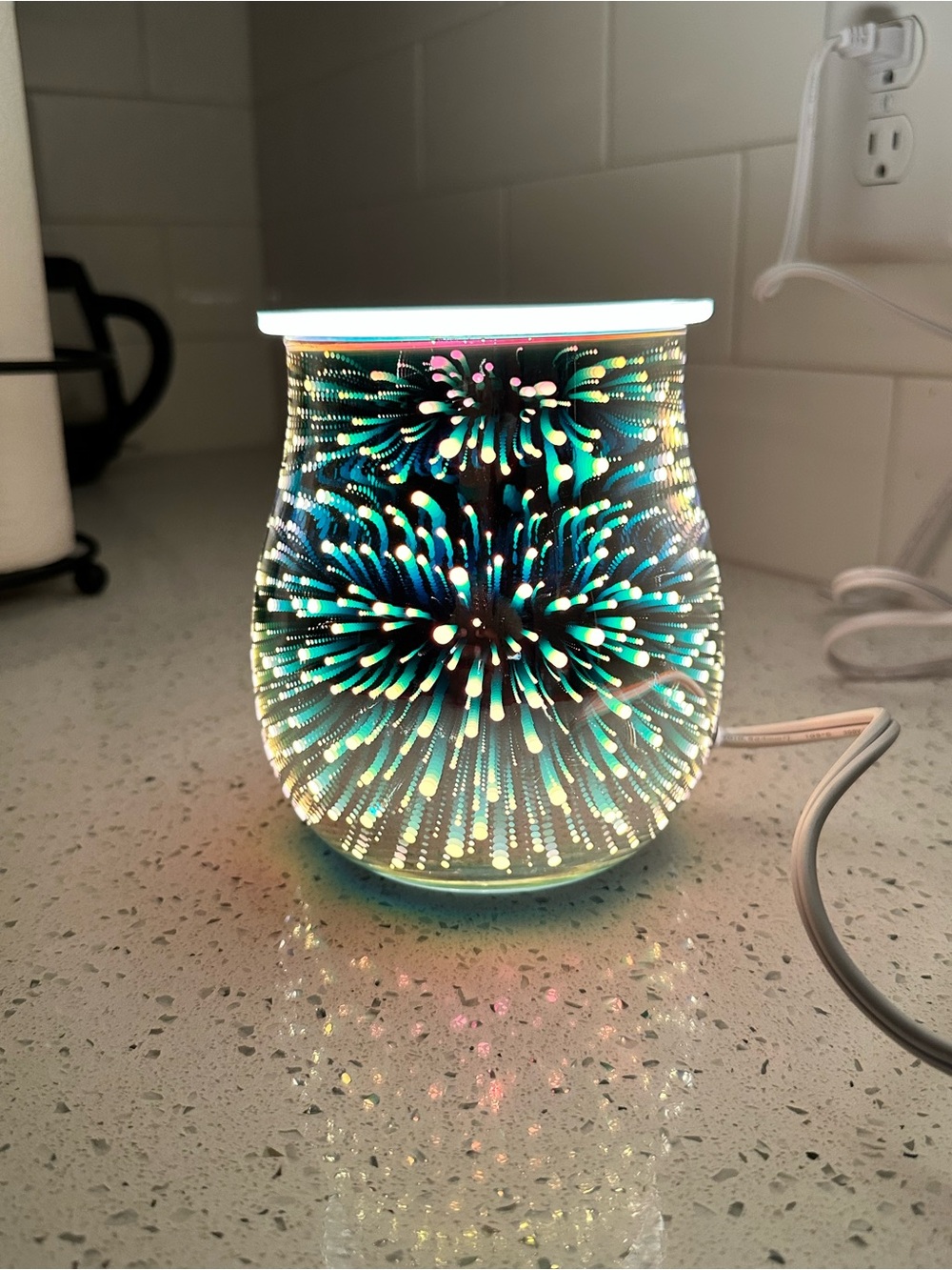 Silver Mirror Effect Wax Warmer